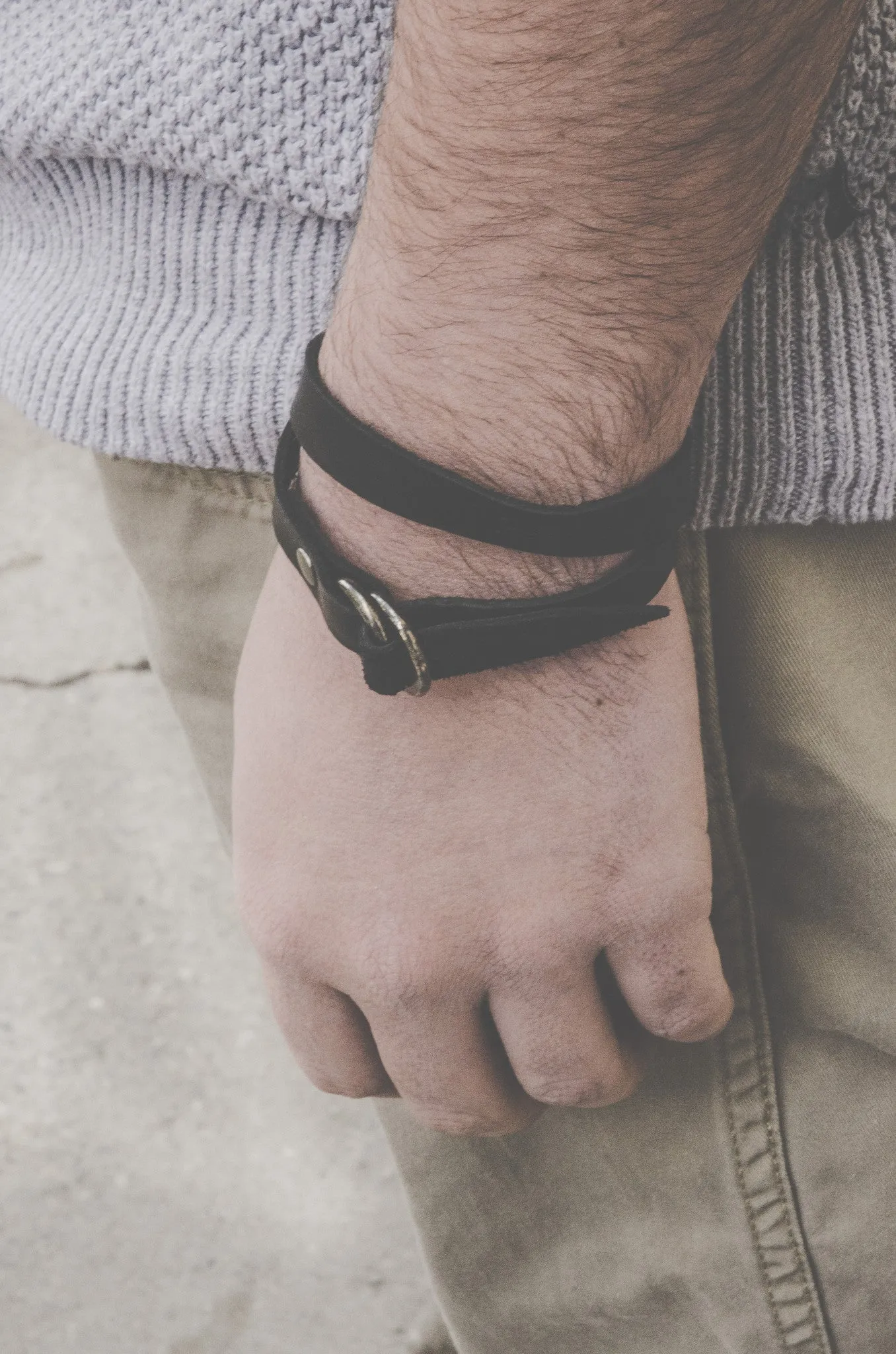 Orox Leather Co. Double Ring Wristband