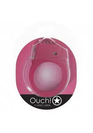 Ouch! - Classic Metal Handcuffs - Pink