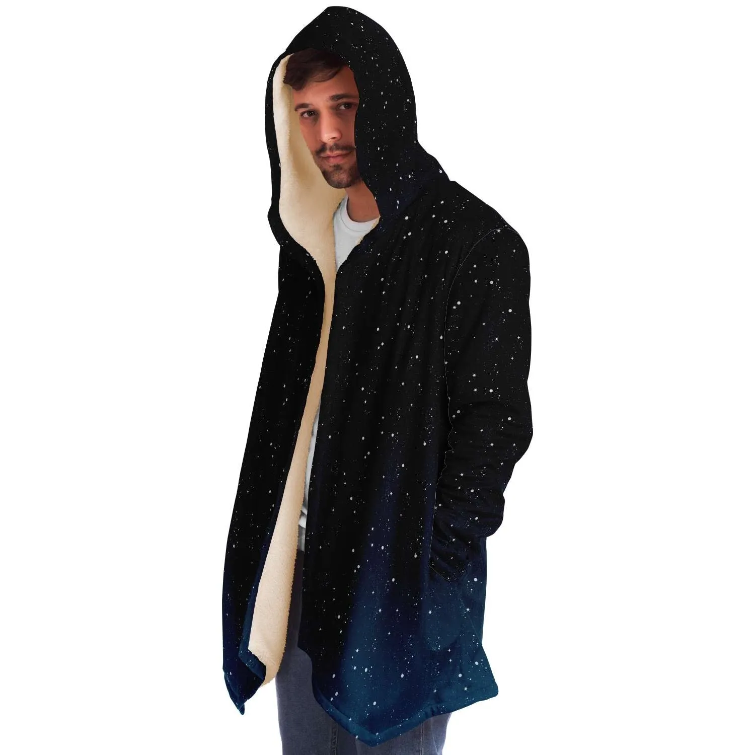 Outer Space Ombre Galaxy Cloak - White or Black Fleece Lining