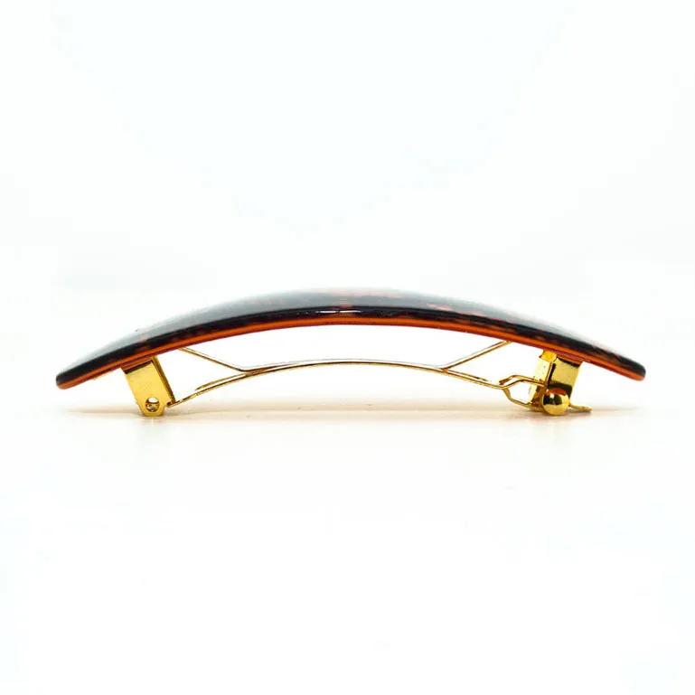 Oval Large Dentelle Orange Hair Clip