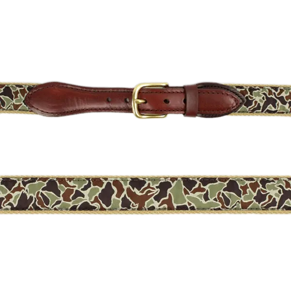 Over Under Duck Camo Ribbon Belt
