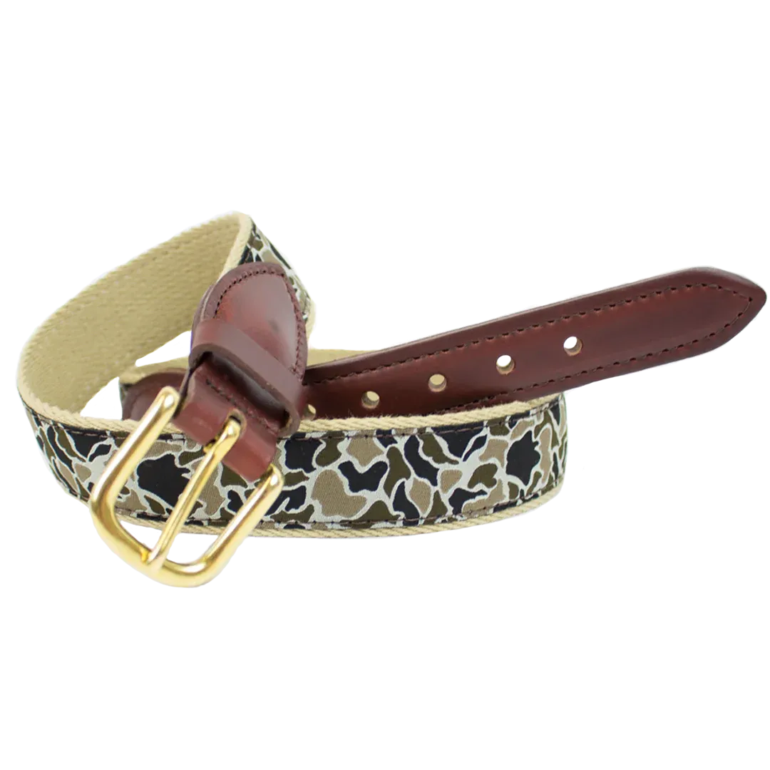 Over Under Duck Camo Ribbon Belt