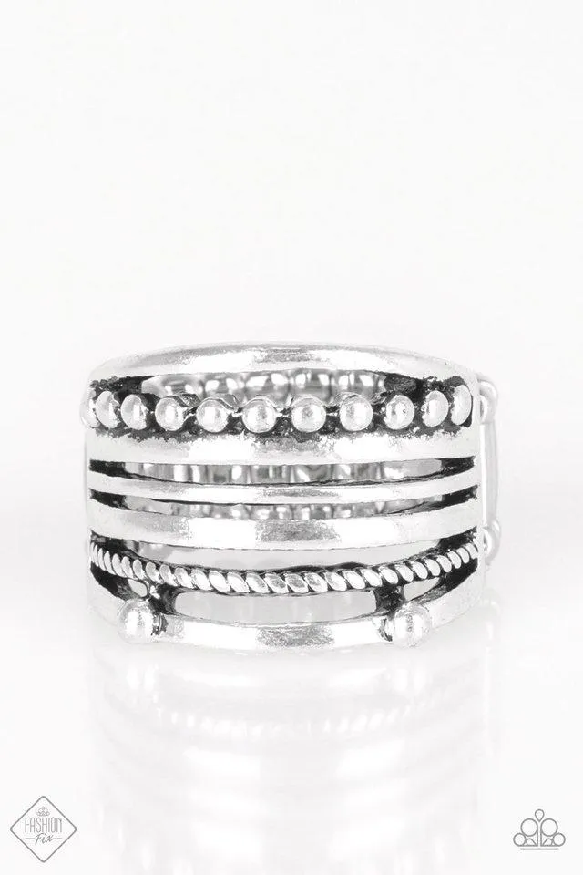 Paparazzi - Vintage Celtic - Silver Studded Ring