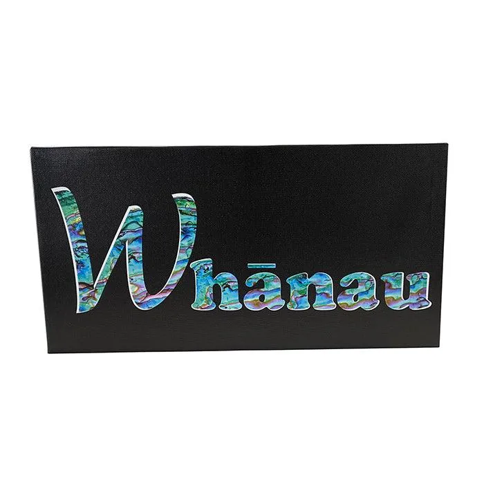 Paua Whanau Family Canvas Box Art