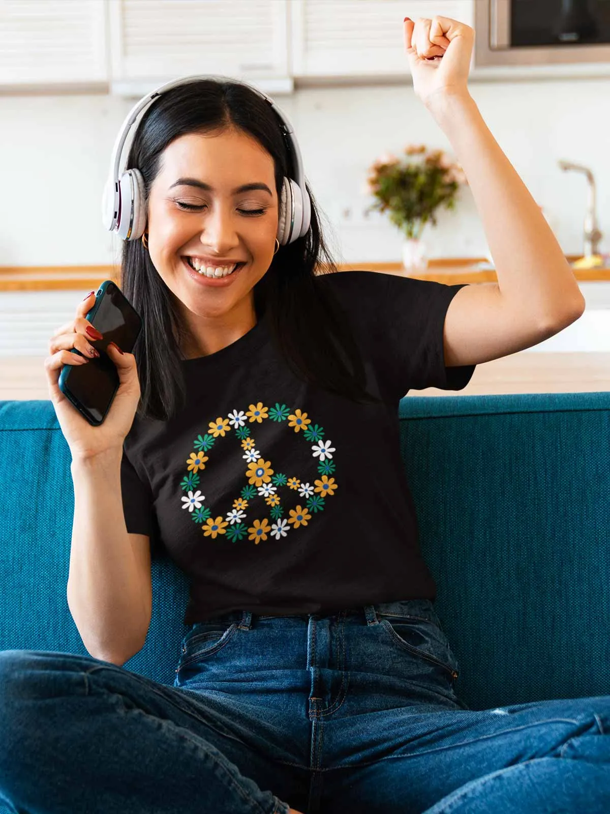 Peace | Printed  T shirt