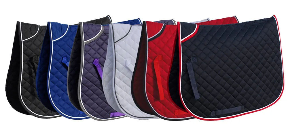 Personalised Equestrian Saddlecloth Saddle Pad - Hearts Design