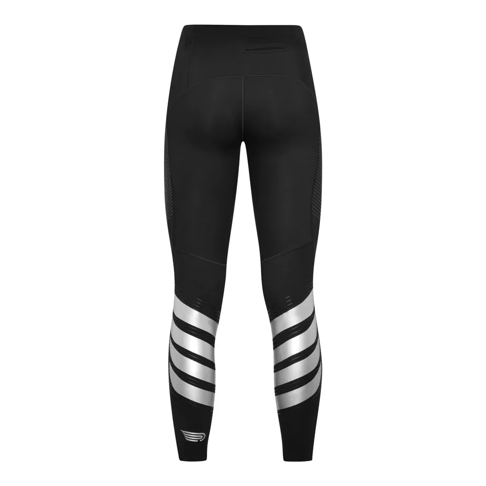 Pressio Women's Power Tight-Mid Rise - BLK/SIL