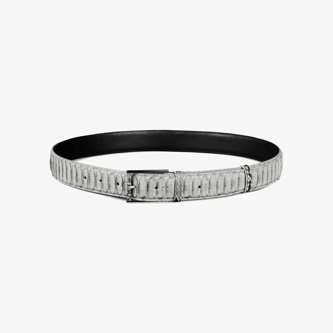 Python Leather Belt