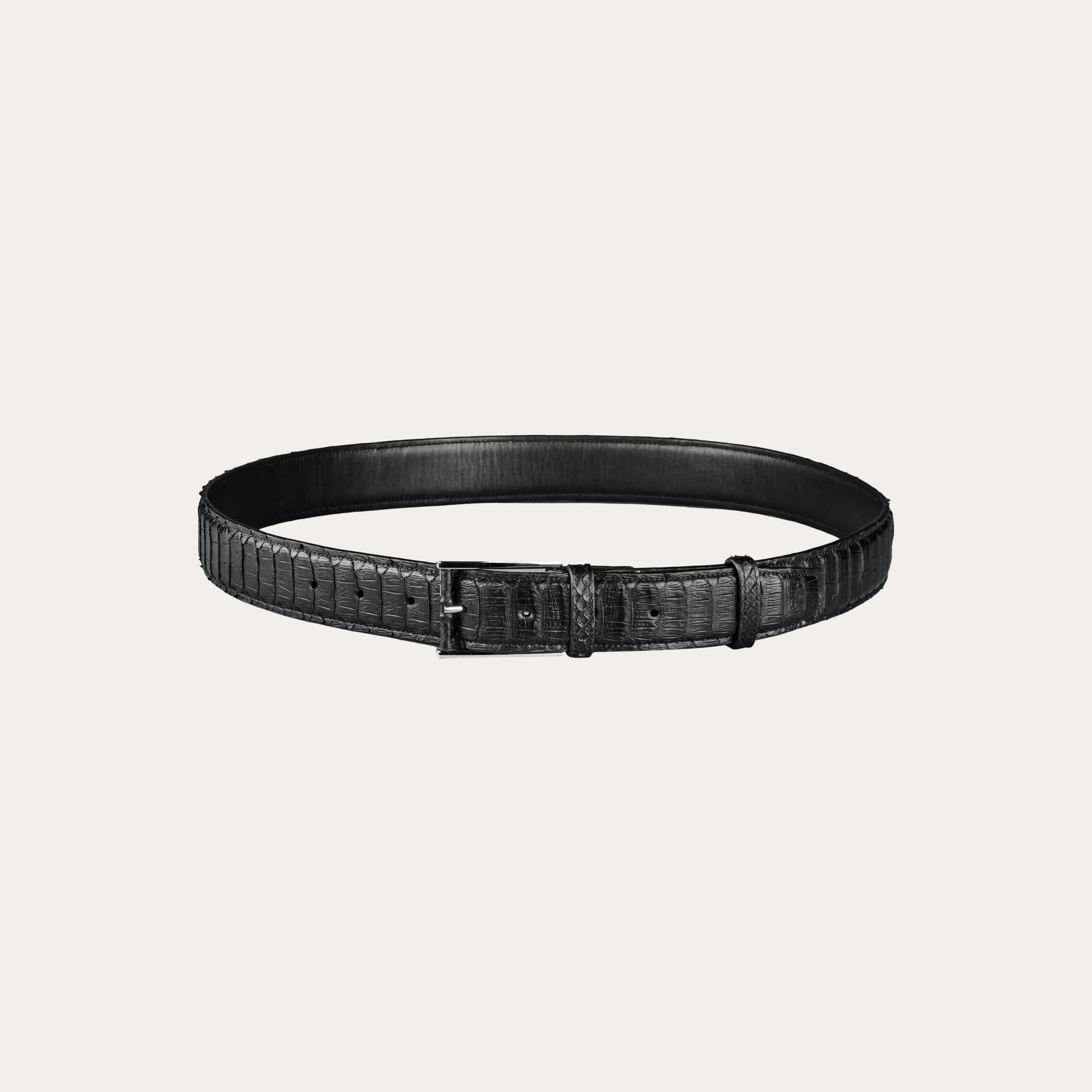 Python Leather Belt