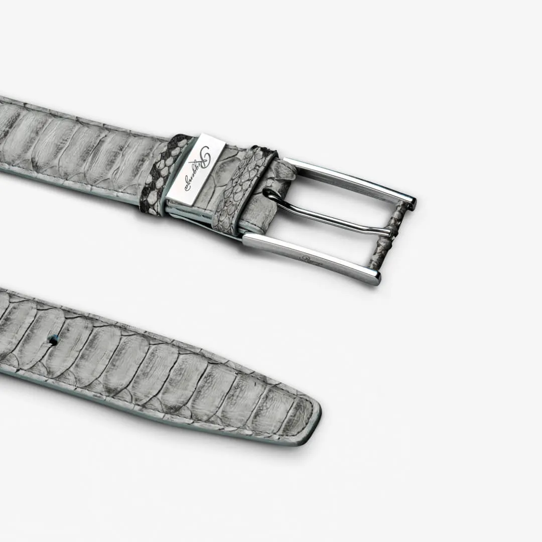 Python Leather Belt