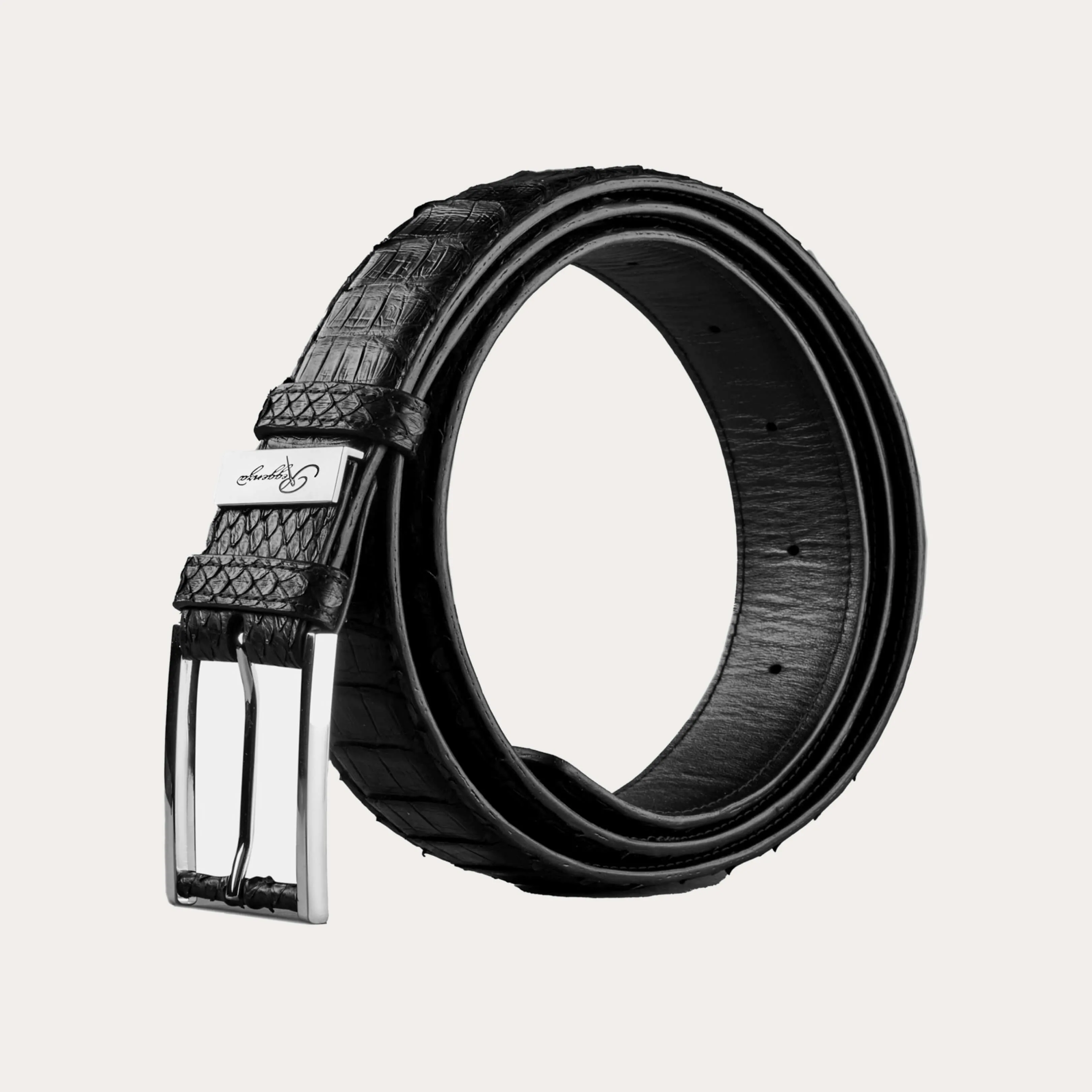 Python Leather Belt