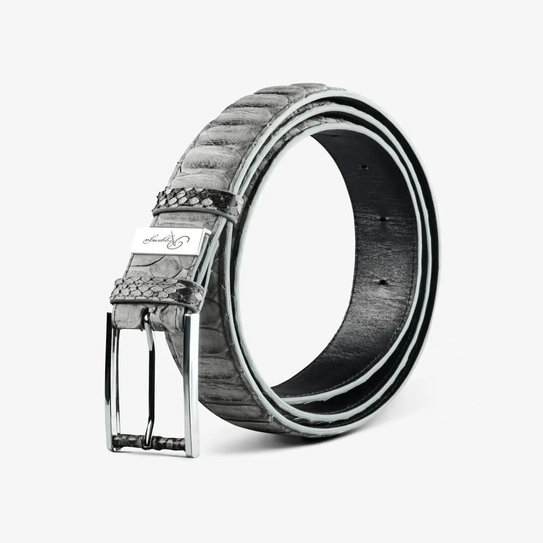 Python Leather Belt