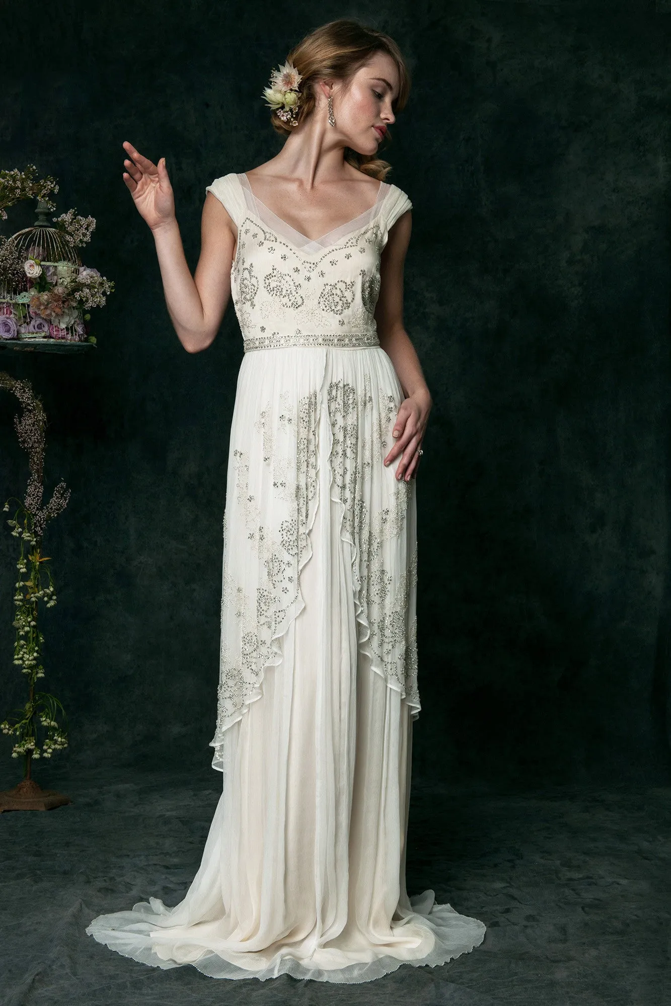QK6300 Decadent Beaded Wedding Dress