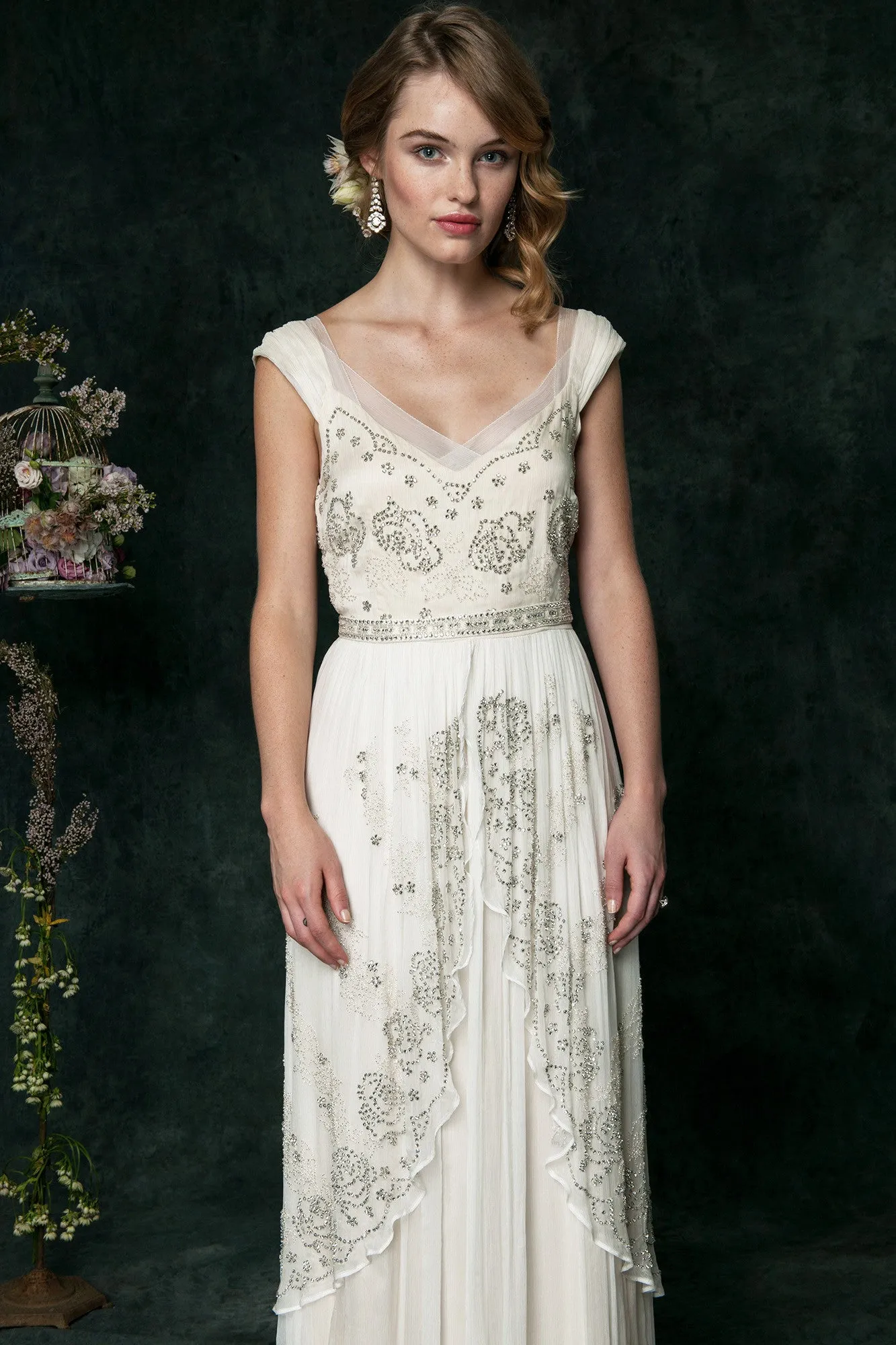QK6300 Decadent Beaded Wedding Dress