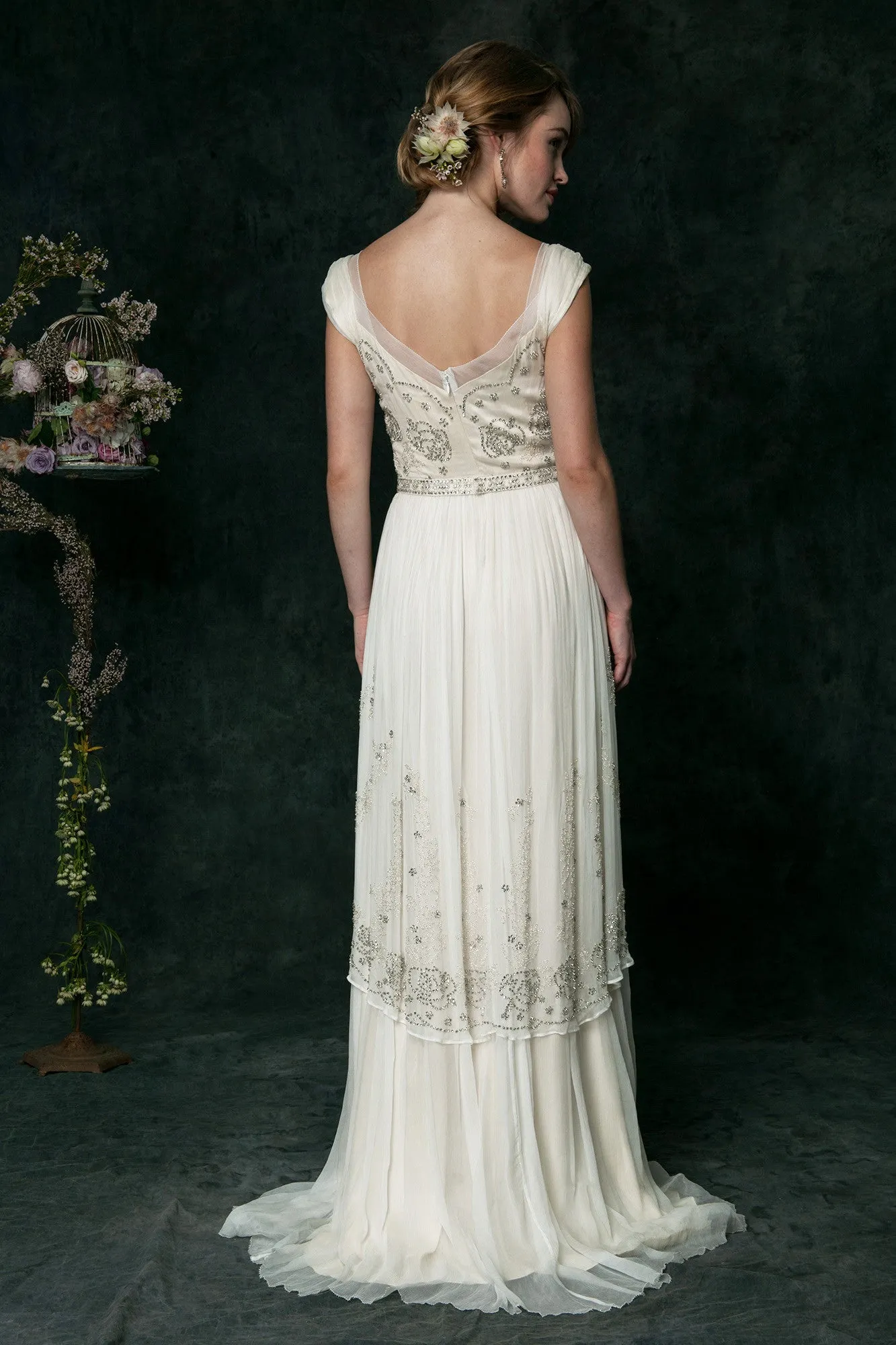 QK6300 Decadent Beaded Wedding Dress