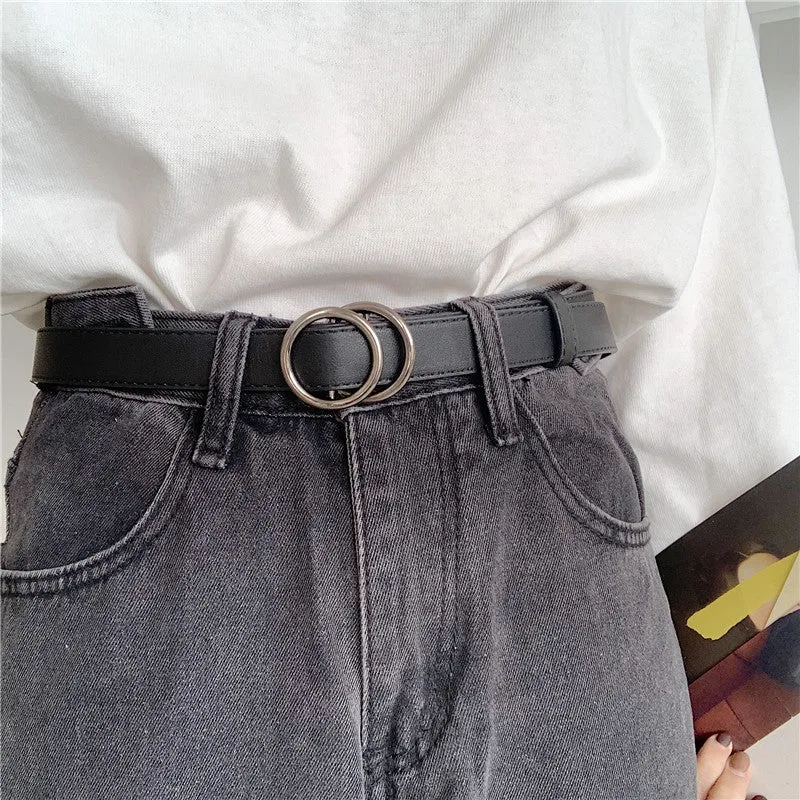 "SIMPLE RETRO HOLELESS" BELT K122820
