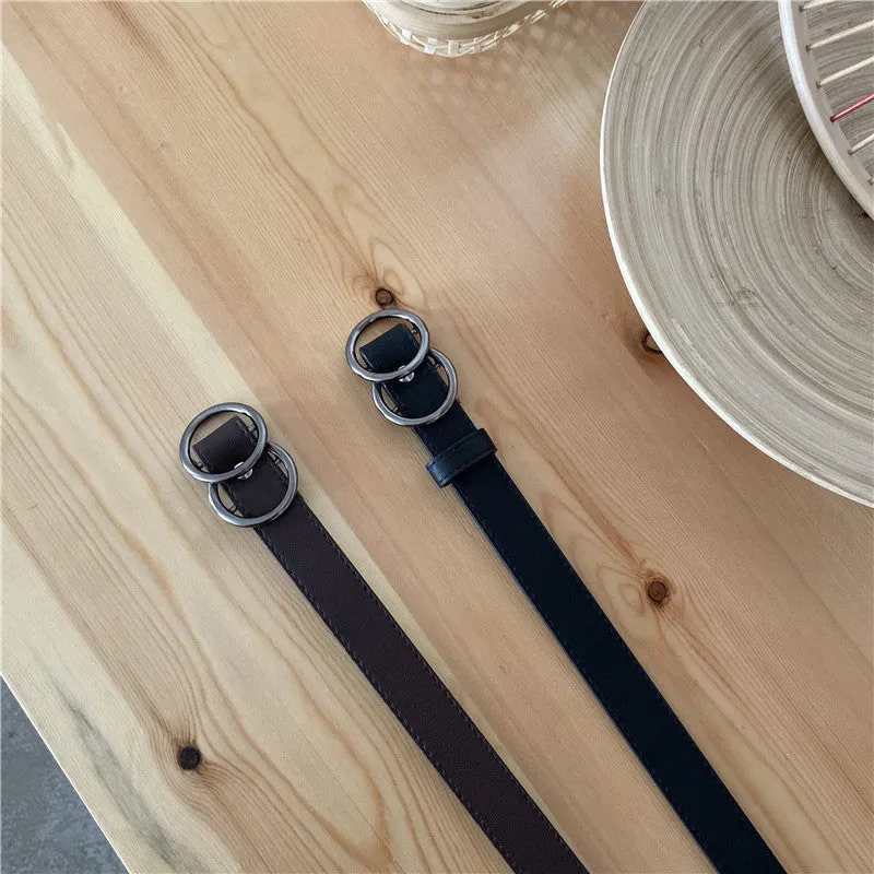 "SIMPLE RETRO HOLELESS" BELT K122820