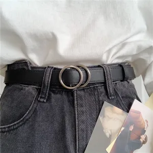 "SIMPLE RETRO HOLELESS" BELT K122820