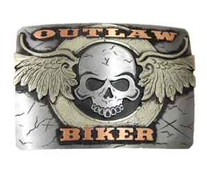 "The Outlaw Biker" Belt Buckle