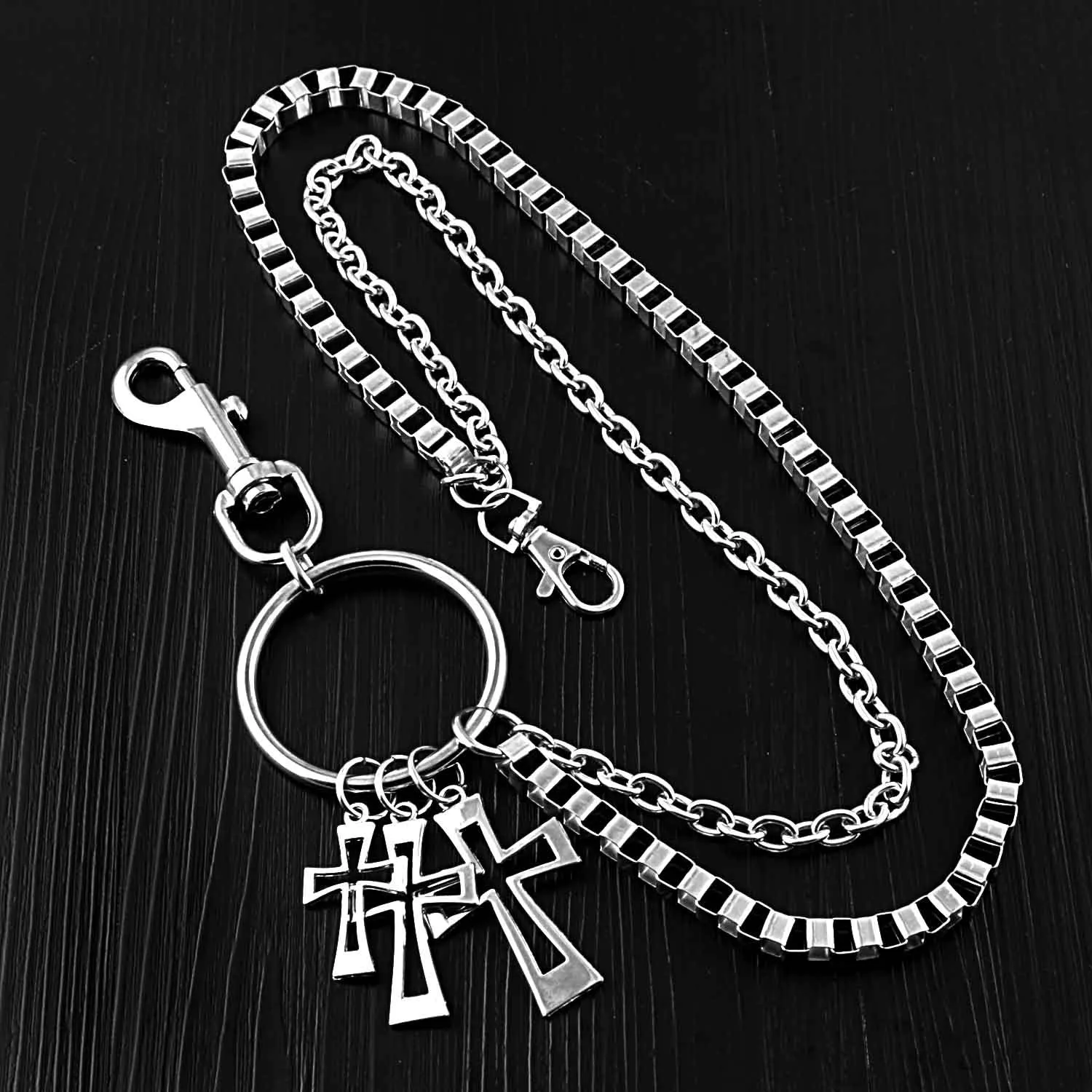 "VINTAGE CROSS" BELT PANTS CHAIN D052307