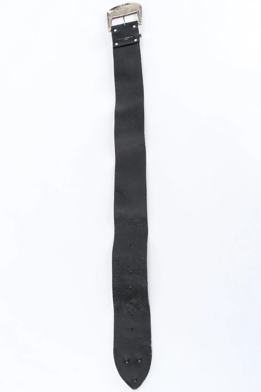 Rainbow Crystal Studded Leather Belt