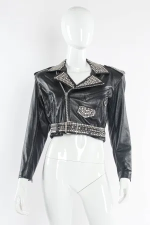 Rhinestone & Studded Leather Jacket