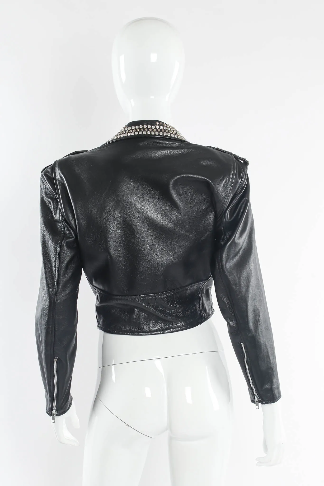 Rhinestone & Studded Leather Jacket