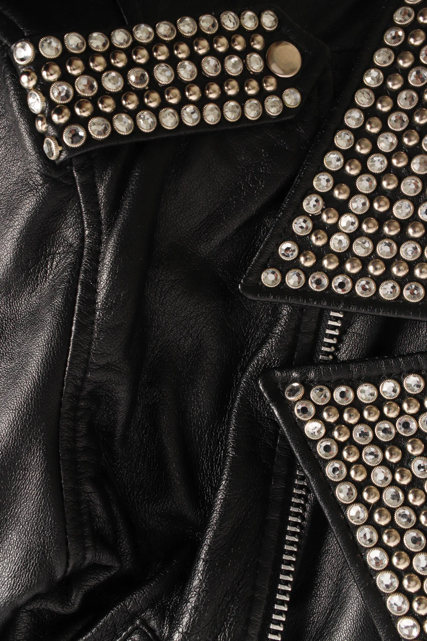 Rhinestone & Studded Leather Jacket