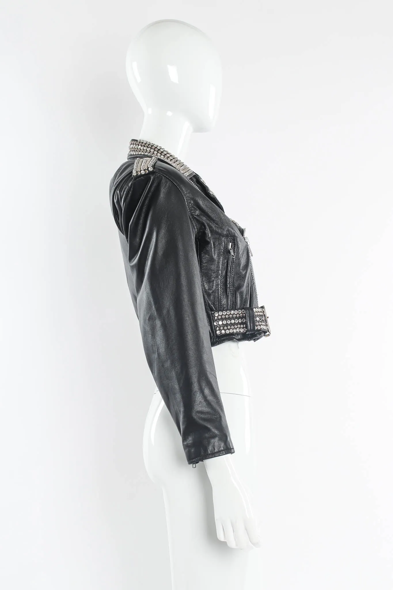 Rhinestone & Studded Leather Jacket