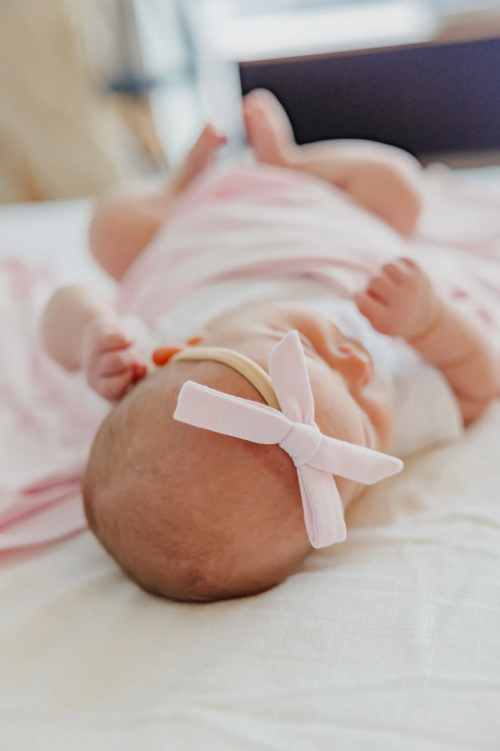 Ribbon Nylon Bow - Blossom