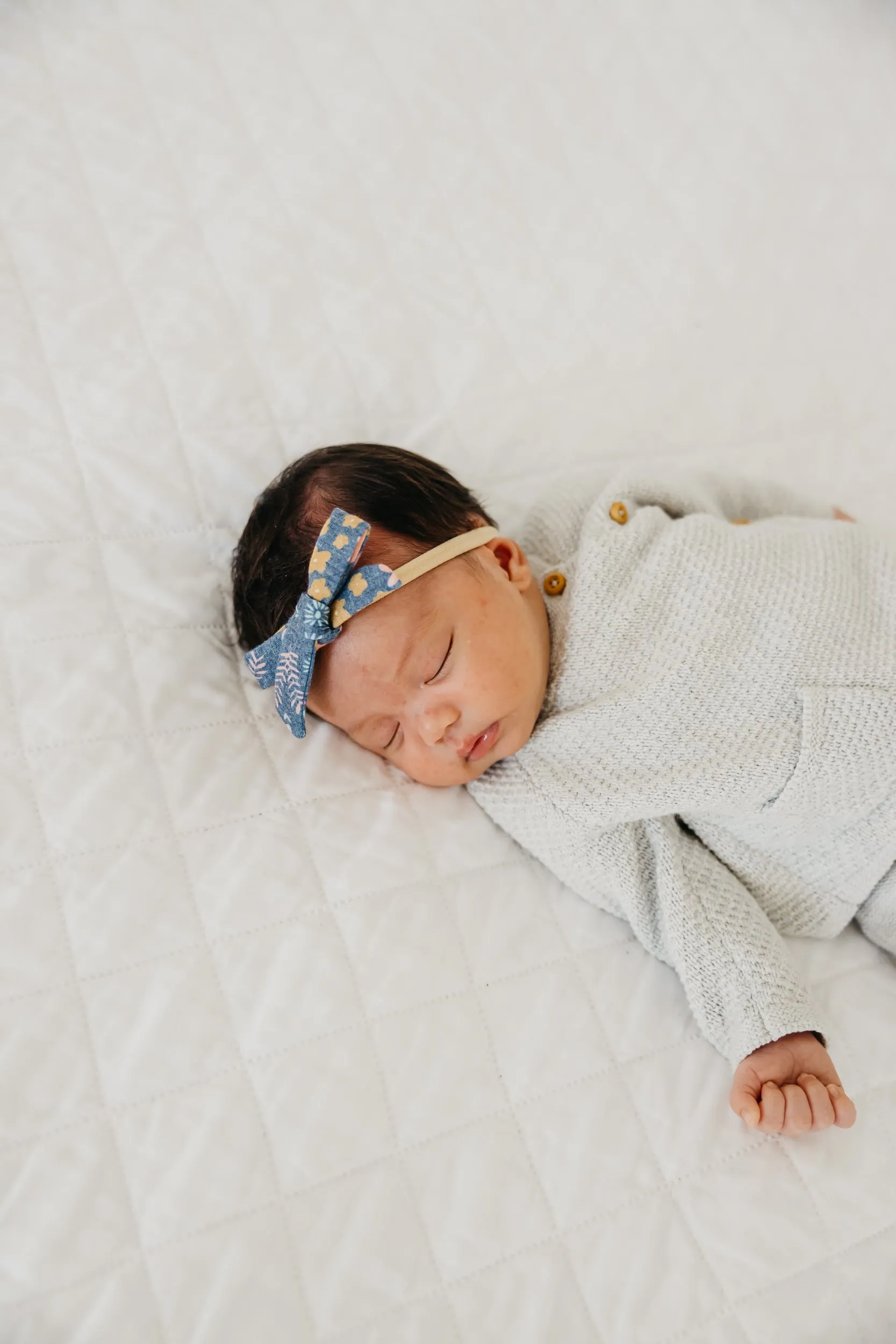 Ribbon Nylon Bow - Meadow