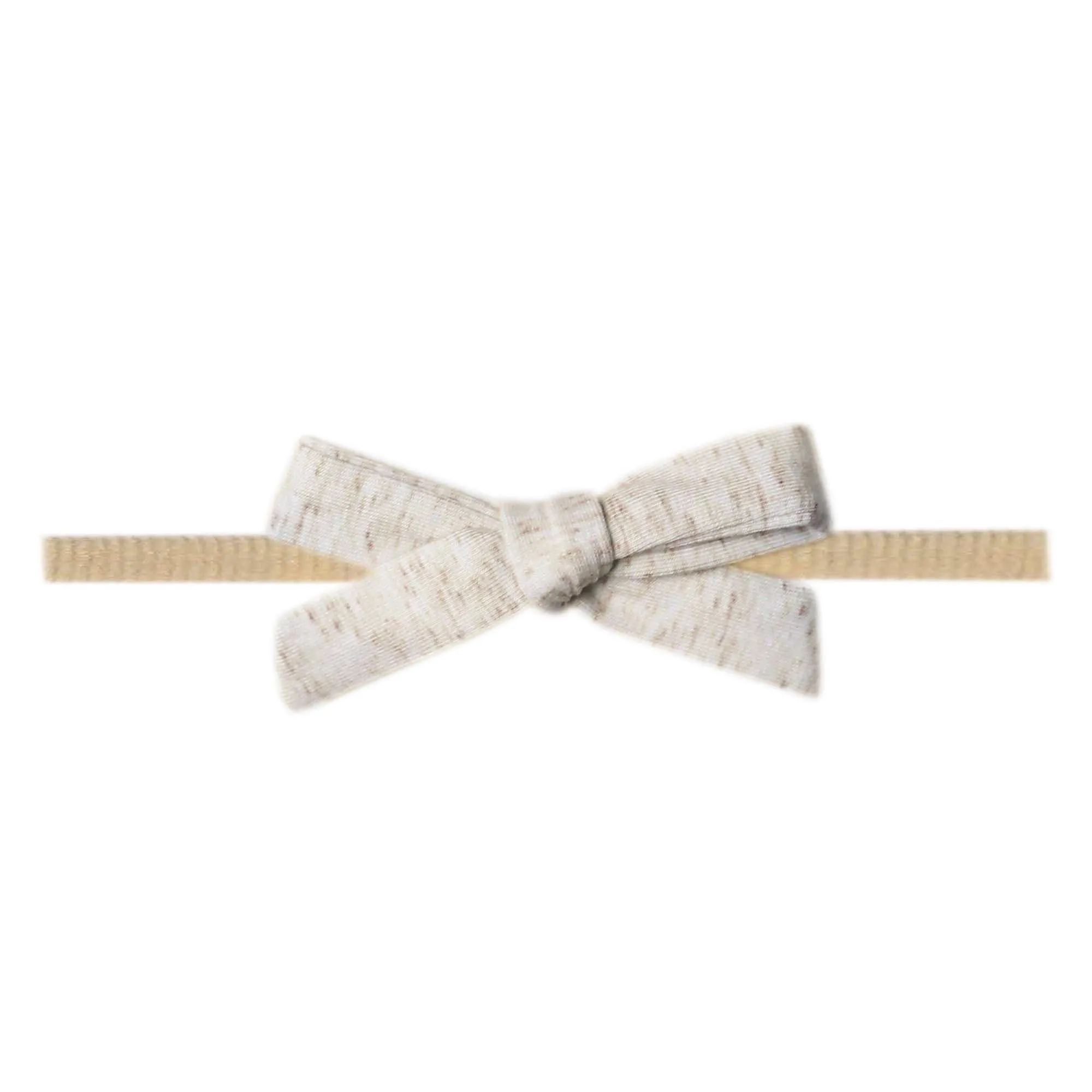 Ribbon Nylon Bow - Oat