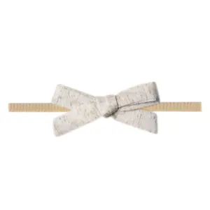 Ribbon Nylon Bow - Oat