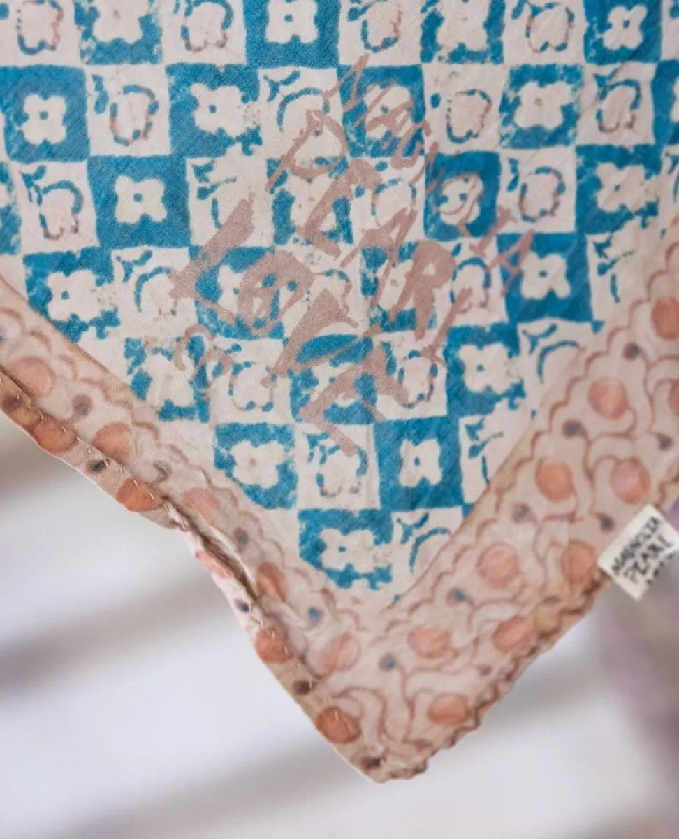 Ronja Scarf Blue Zagora Print