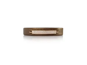 Rose Gold Micro Pave SZ Bar Bracelet