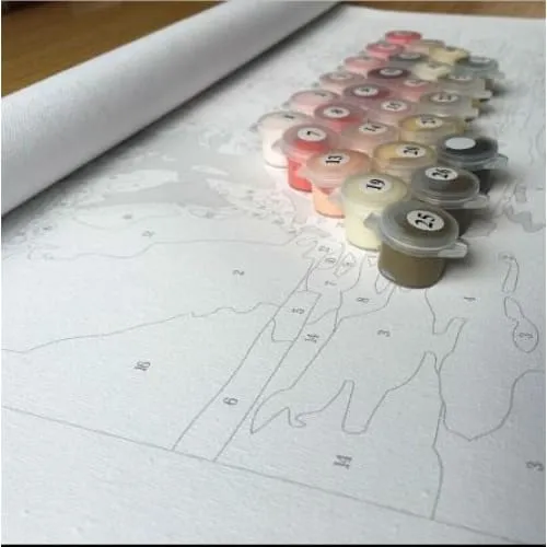 Roses and Daisies – Canvastly DIY Paint By Numbers