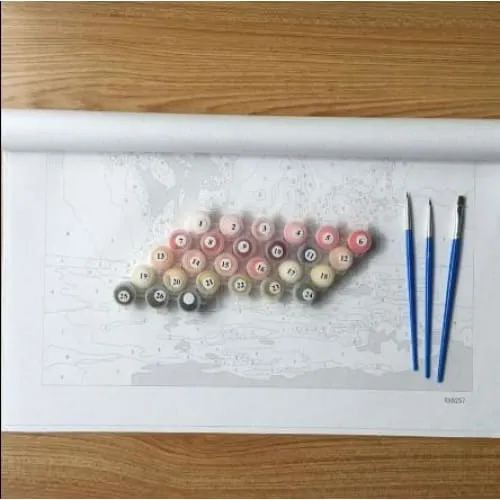 Roses and Daisies – Canvastly DIY Paint By Numbers