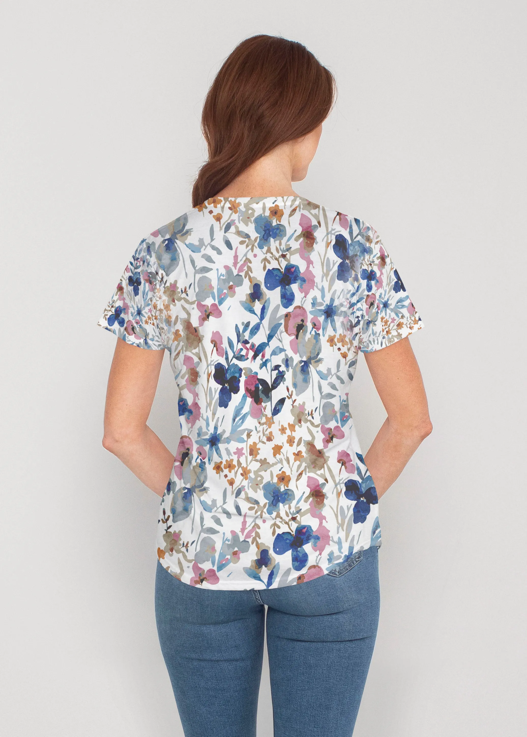 Rossa (8016) ~ Contoured Tri-Blend Scoop Tee