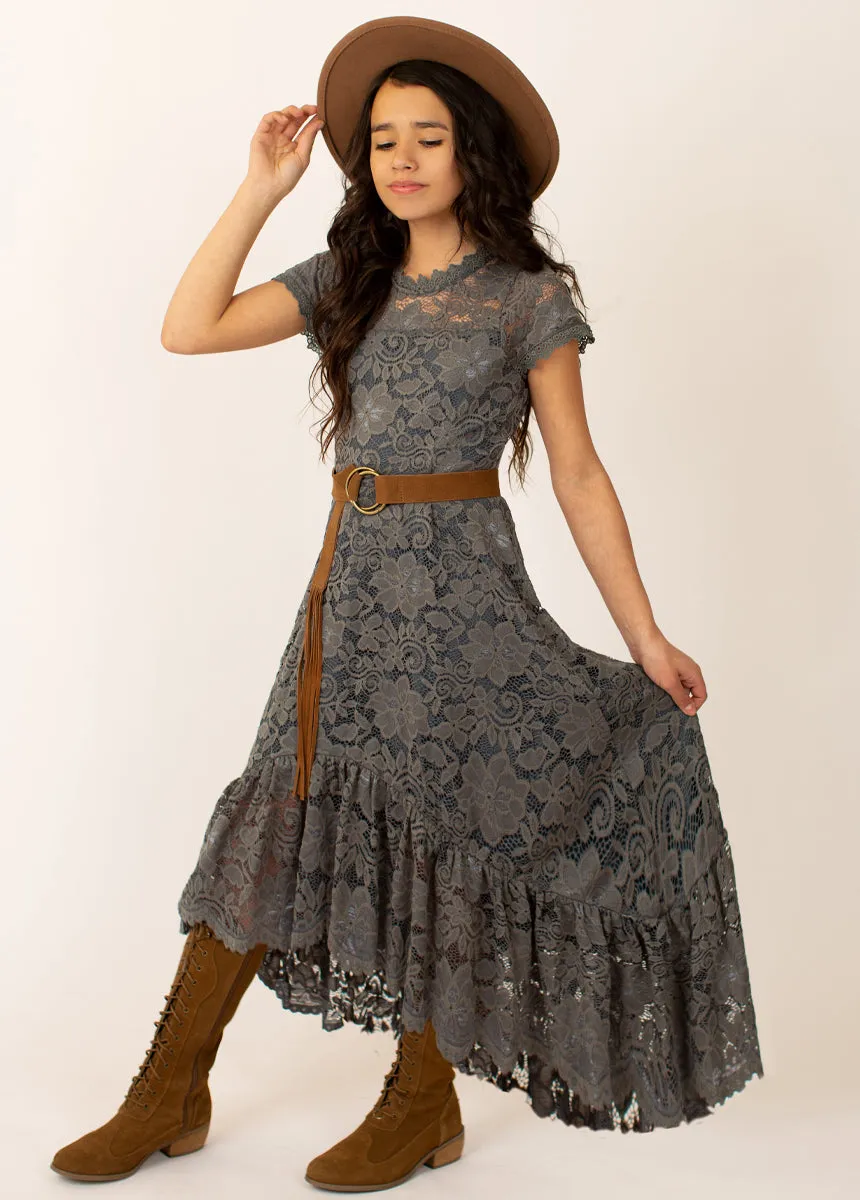 Sara Leather Belt in Nutmeg
