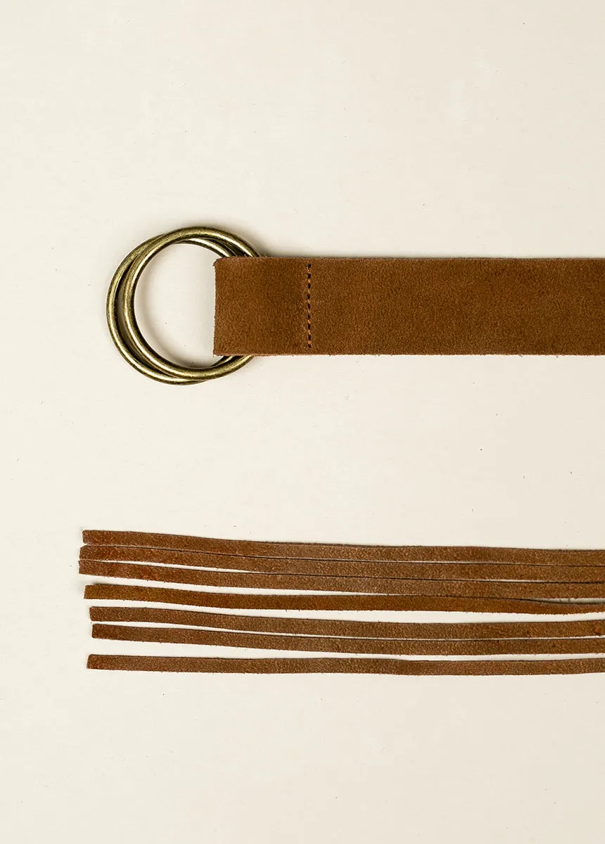 Sara Leather Belt in Nutmeg