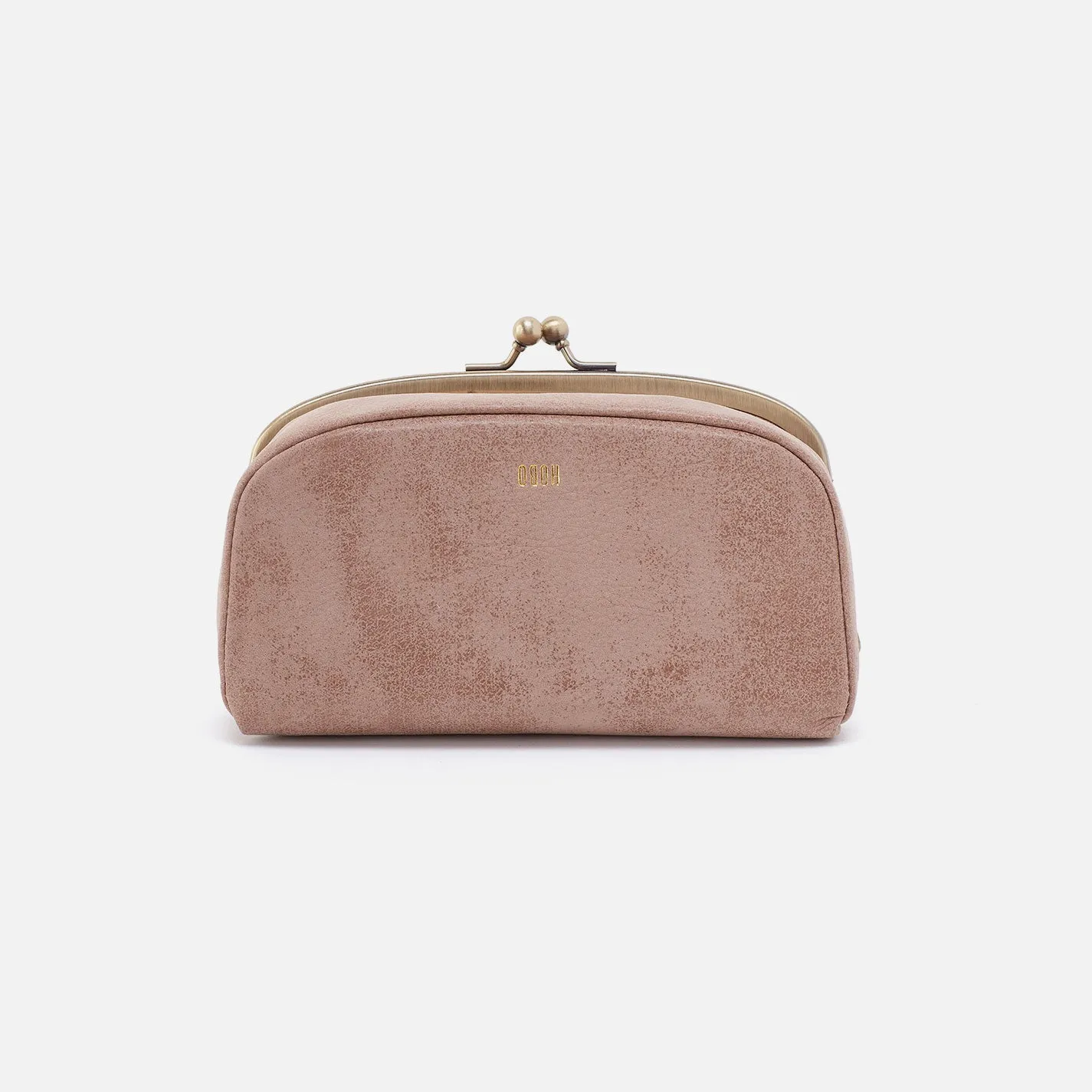 Save Face Frame Pouch In Buffed Leather - Hazel