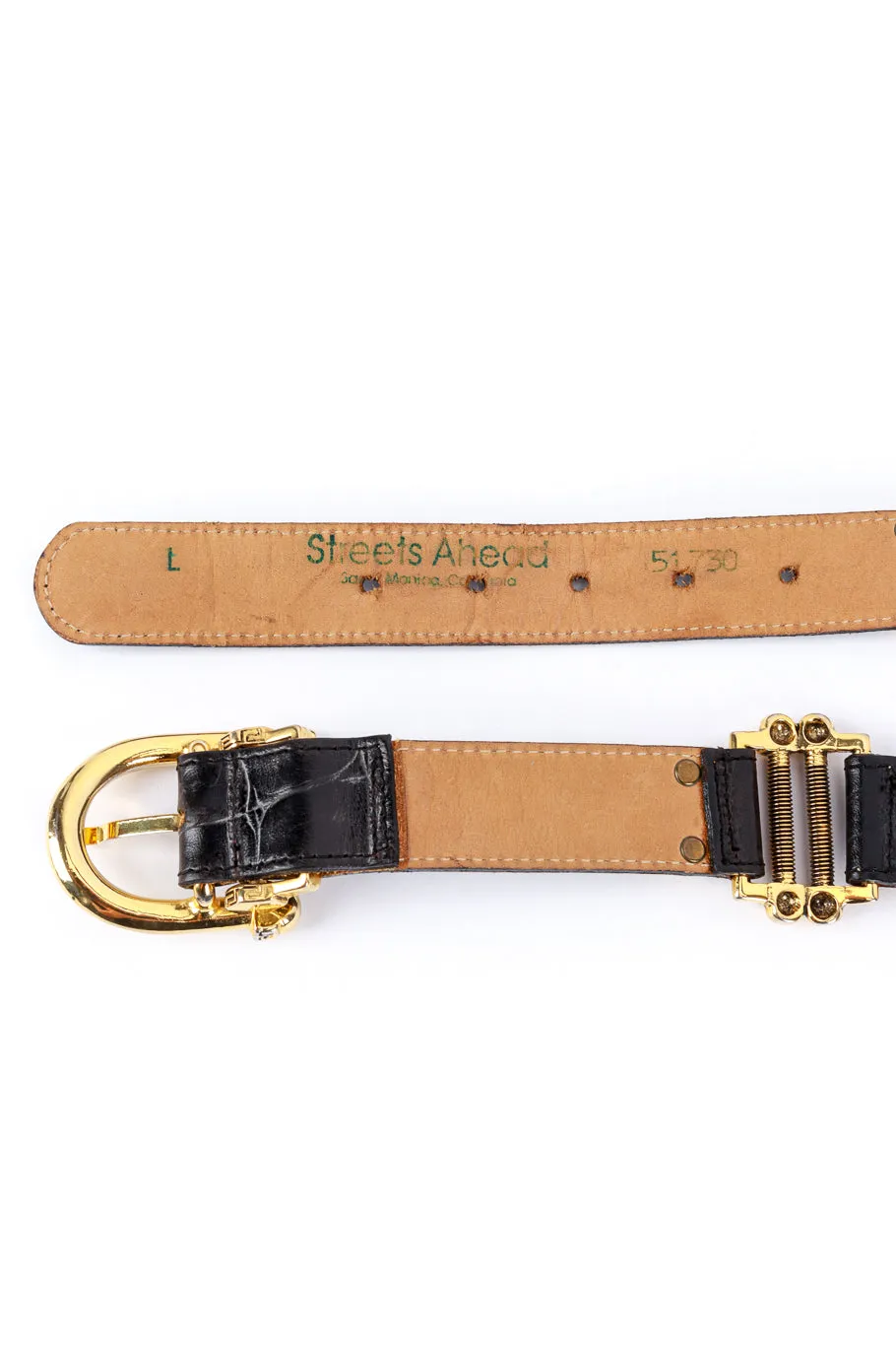 Screw Stud Leather Belt