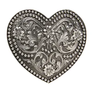 Scrolled Small Heart Buckle