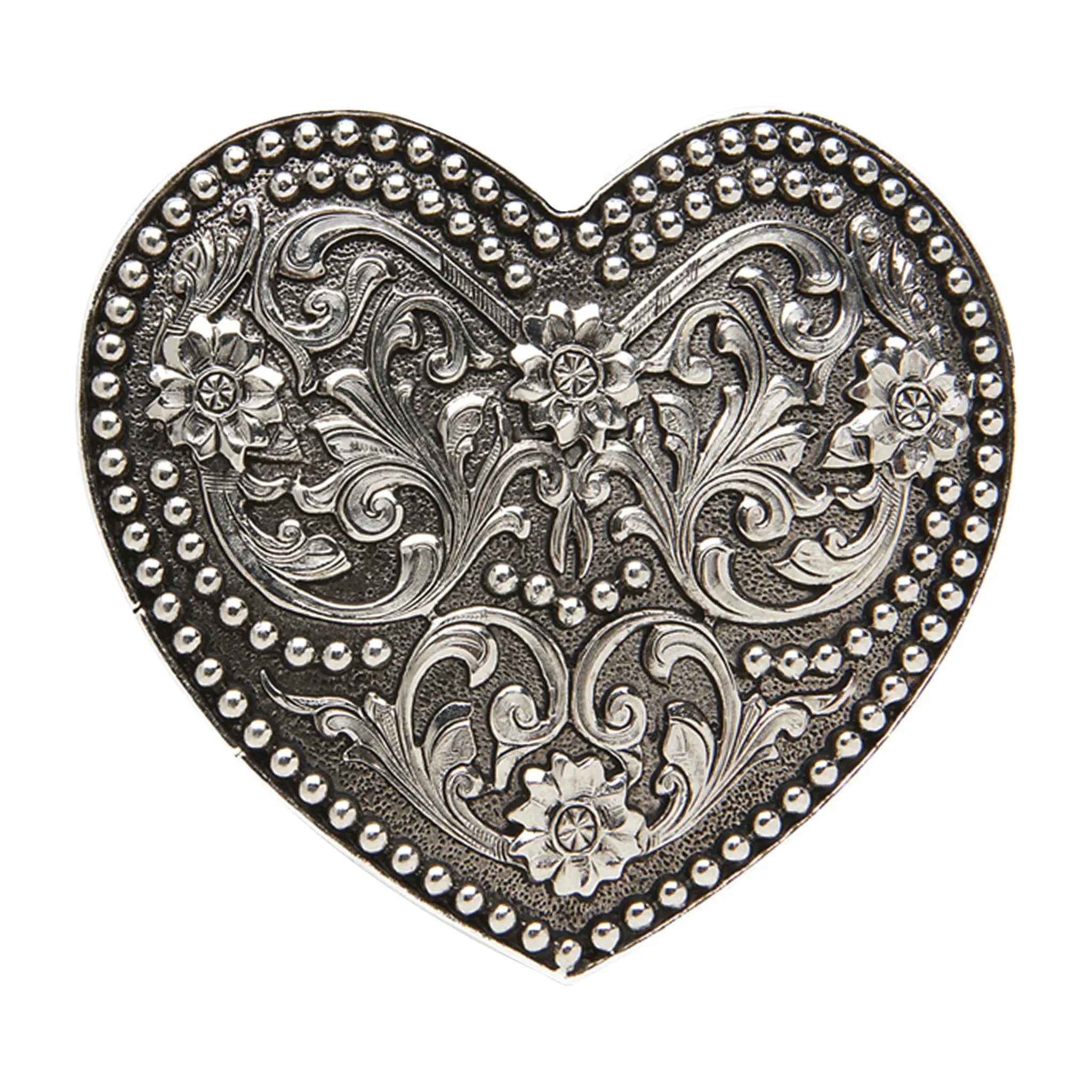 Scrolled Small Heart Buckle
