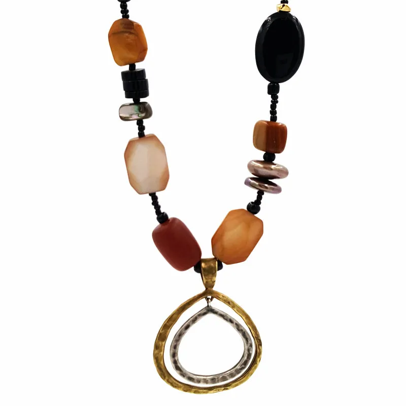 Silpada Sterling Silver Necklace with Freshwater Pearls and Beads