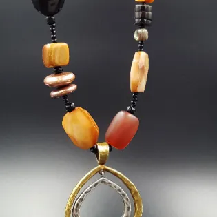 Silpada Sterling Silver Necklace with Freshwater Pearls and Beads