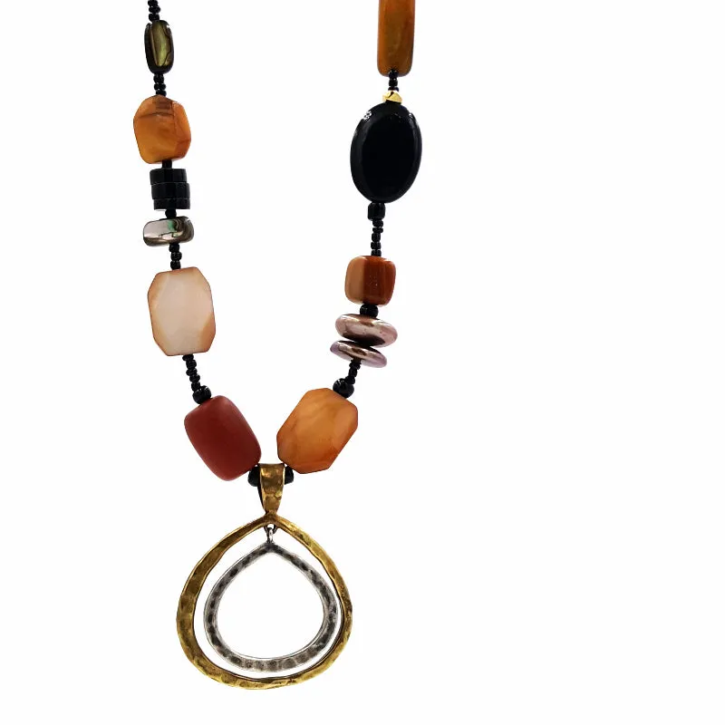 Silpada Sterling Silver Necklace with Freshwater Pearls and Beads