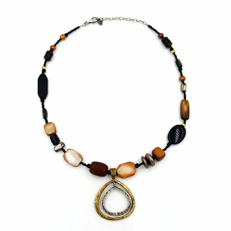 Silpada Sterling Silver Necklace with Freshwater Pearls and Beads