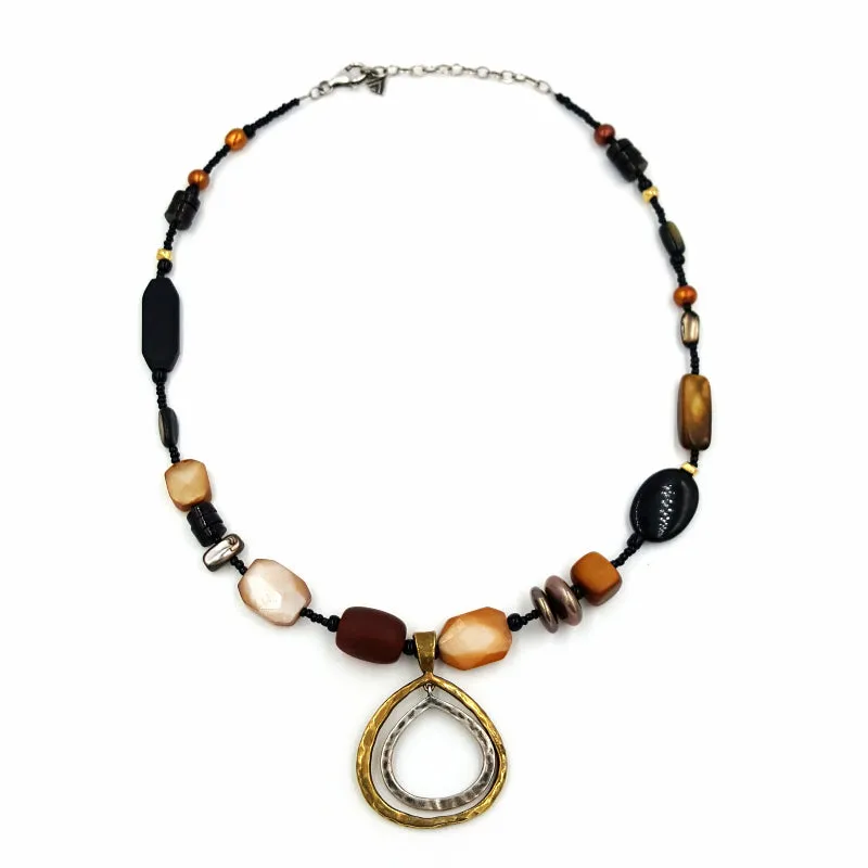Silpada Sterling Silver Necklace with Freshwater Pearls and Beads