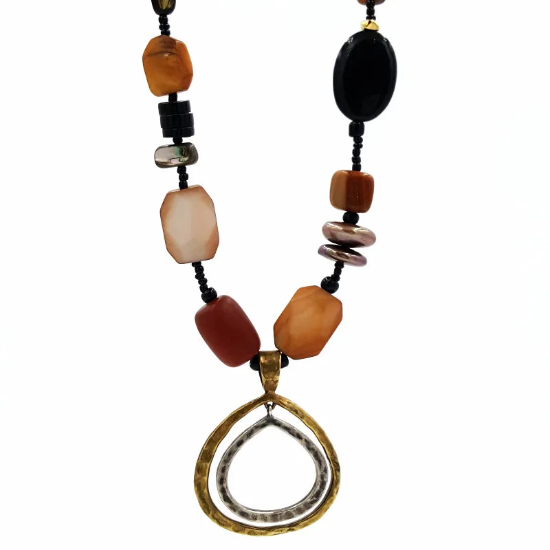Silpada Sterling Silver Necklace with Freshwater Pearls and Beads